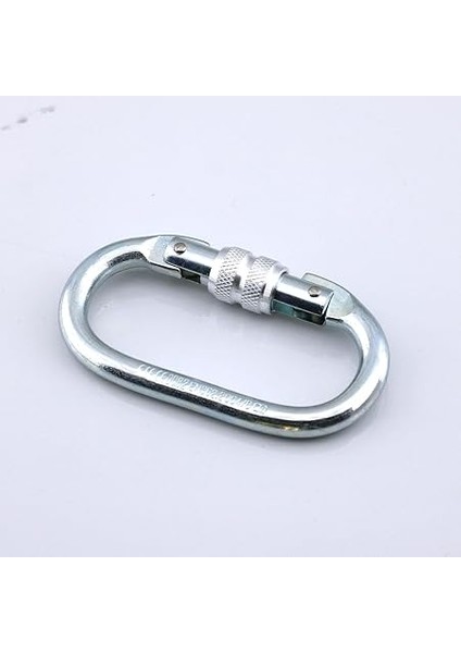 Oval Karabina Kilitli 10 mm Kanca Paslanmaz Çelik Kilit Tırmanma Kamp Ekipman Tırmanış Ip Askı Kilid indirimleri