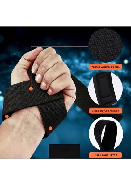 Lifting Straps Siyah Ağırlık Kaldırma Kayışı 2’li fiyatları