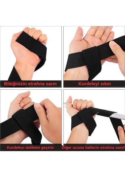 Lifting Straps Siyah Ağırlık Kaldırma Kayışı 2’li modelleri