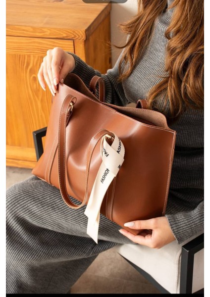 Kadın Büyük Boy Çanta Taba