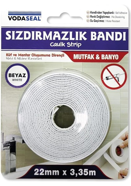 53.01.006 22'li Sızdırmaz Bant, Beyaz