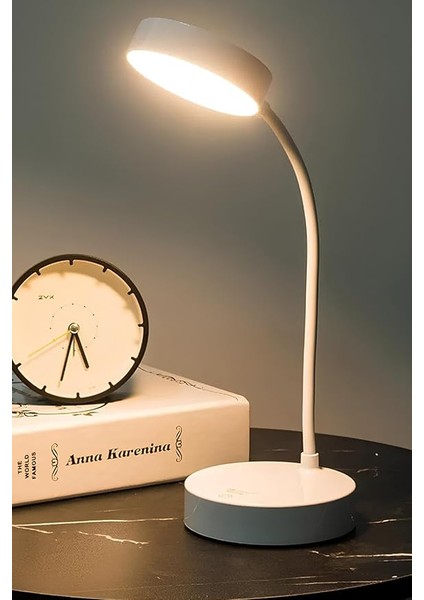Yeni Nesil Şarjlı Masa Lambası Akrobatik Renk Seçenekli 20 Ledli Dokunmatik Flexible Lamba