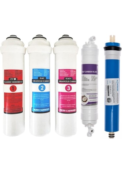 39 Ihlas Cebılon Unıque Su Arıtma Cihazı Uyumlu Tam Set (5 Filtre) (Vontron Membranlı)