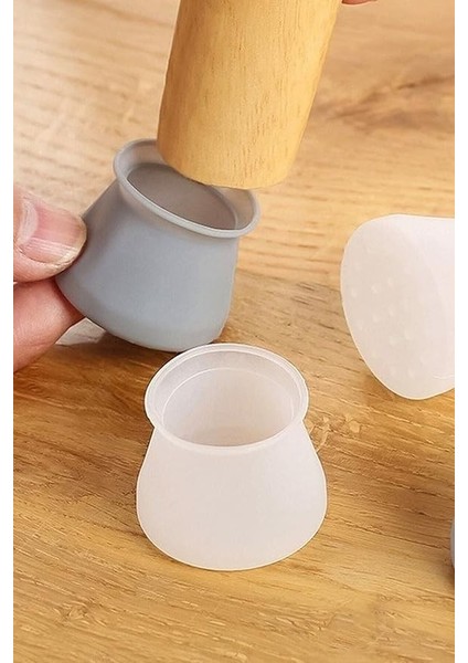 8 Adet Silikon Masa ve Sandalye Ayağı Için Kaydırmaz Yıkanabilir Mobilya Çorabı