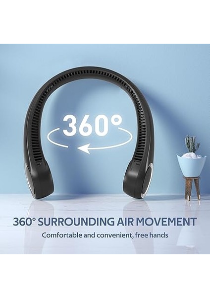 Boyun Vantilatörü, Eller Serbest Bıçaksız, 360° Soğutma Kişisel Vantilatörü, Dış Mekan Iç Mekan Için Giyilebilir Sessiz Fan, Erkek Kadın Anne Baba Için Doğum Günü Hediyeleri, 4000MAH Pil fiyatları