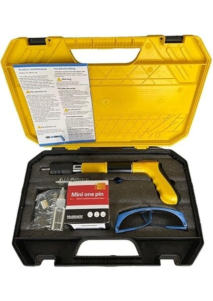 Çivi Tabancası + 100 Adet Barutlu Çivi Hediyeli, Ergonomik Tetikli El Aleti – Ahşap, Beton ve Metal Yüzeyler Için Güçlü Perçinleme ve Sabitleme Aracı modelleri