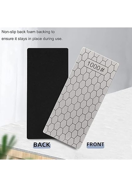 5 Adet Elmas Bileme Taşı Seti, Açılı Bıçak, Petek Yüzeyi, Bileme Plakası, Mutfak Aletleri, Dış Mekan Için, 400/600/800/1000/1200 Granülasyon fırsatları