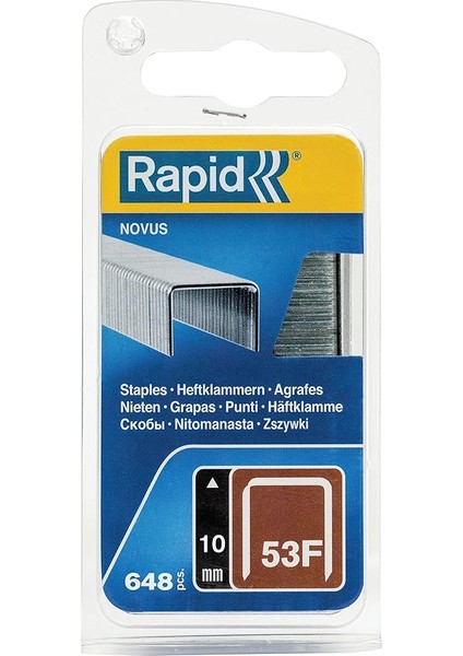 5000557 Zımba Teli Tip 53F, 10 mm Zımba, 648 Adet, Novus El ve Elektrikli Zımba Makineleri Için indirimleri