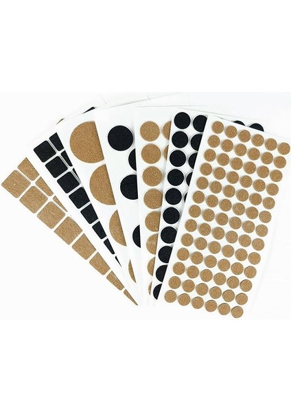 Parça Sandalye ve Koltuk Ayağı Için Yapışkanlı Keçe | Kolay Kaydırma | Parke Zeminler Için Çizilmeyi ve Gürültüyü Önler | Kapı ve Çekmece Için Sessiz Kapanma