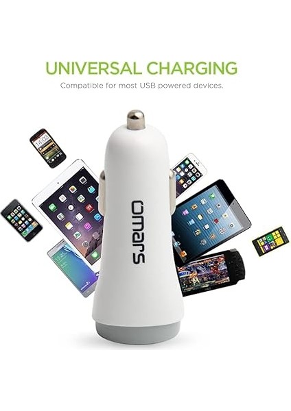 Omars 4.8A Çift USB Çıkışlı Araç Şarj Cihazı modelleri