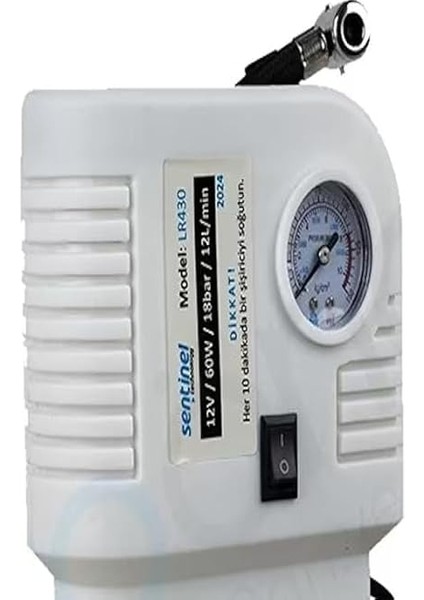 Lastik Hava Kompresörü Saatli 12 V 260PSI 12LT/DK fiyatları