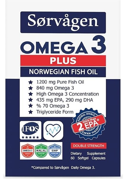 Omega3 Plus 1200MG Balık Yağı, 60 Kapsül modelleri