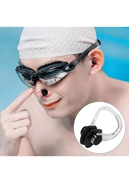 2 Takım Siyah Kulak ve Burun Tıkayıcı Havuz Seti | Silikon Yüzücü Tıkaç Seti – Burun Klipsi &amp; Kulak Tıpası | Yetişkin &amp; Çocuklar Için | Yüzme, Duş, Sörf ve Su Sporları Için | Saklama Kutulu indirimleri