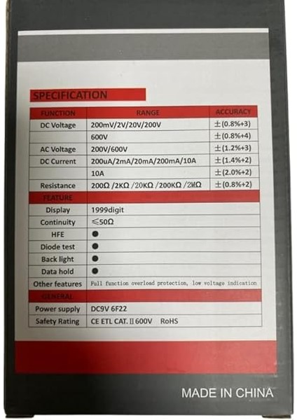 XL830L Dijital Multimetre LED Ekranlı Avometre Mini Ölçü Aleti 9V Pil Hediyeli Cep Multimetresi fırsatları