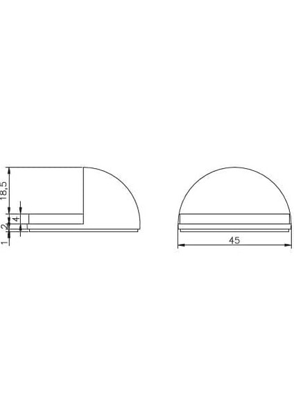 Hırdavat Kapı Stoperi Yapışkanlı Mat Saten fiyatları