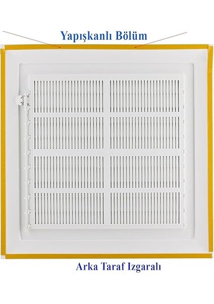 Menfez Banyo Wc Tuvalet Havalandırma Plastik Panjur Beyaz 30X30 cm fırsatları