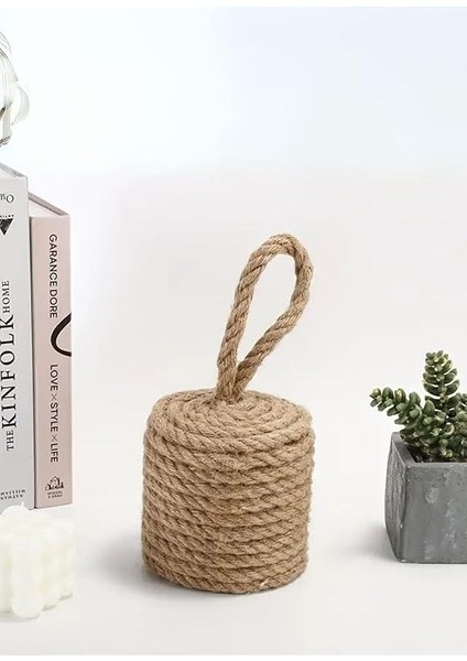 Kapı Stoperi, Vintage Jüt Örgülü, Ağırlıklı Zemin Takozu, 1 Adet, Dekoratif, Ev ve Ofis Kullanımı Için modelleri