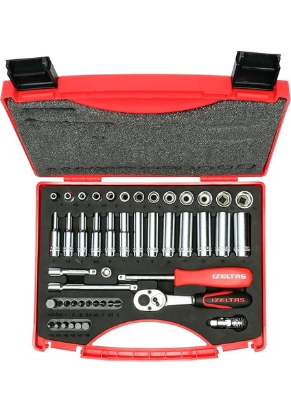 1/4" Alti Köşe Lokma Anahtar ve Bits Set 48 Parça