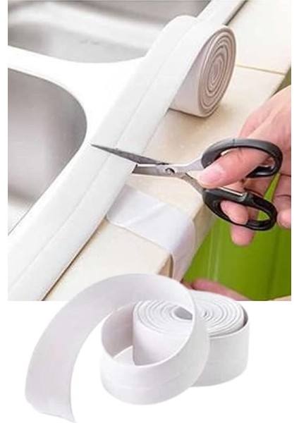 3.2 M Banyo Küvet Mutfak Lavabo Beyaz Su Sızdırmaz Bant Su Geçirmez Bant