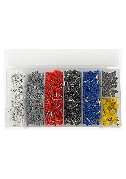 Alet Seti, Sıkma Yüksüğü, 1900 Adet Yalıtımlı Kablo Terminalleri Dahil Kendinden Ayarlı Sıkma Pensesi Seti Alet Ölçer Hsc8 6-6A 0.25-6mm², 23-10 Awg Kırmızı Youmaxe indirimleri