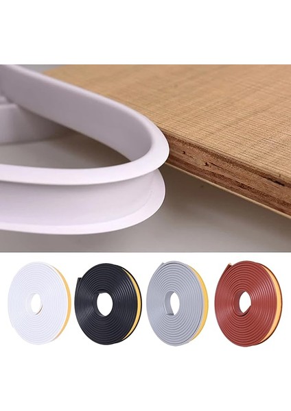 U Şeklinde Kendinden Yapışkanlı Mobilya Kenar Bandı, 5 Metre Mobilya Kenar Bandı, Esnek Termoplastik Elastomer, Katlanabilir Kenar Koruması, Dolap Kenarları, Uç Çıtası, Tavan Kenarları, Çalışma