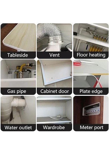 U Şeklinde Kendinden Yapışkanlı Mobilya Kenar Bandı, 5 Metre Mobilya Kenar Bandı, Esnek Termoplastik Elastomer, Katlanabilir Kenar Koruması, Dolap Kenarları, Uç Çıtası, Tavan Kenarları, Çalışma modelleri