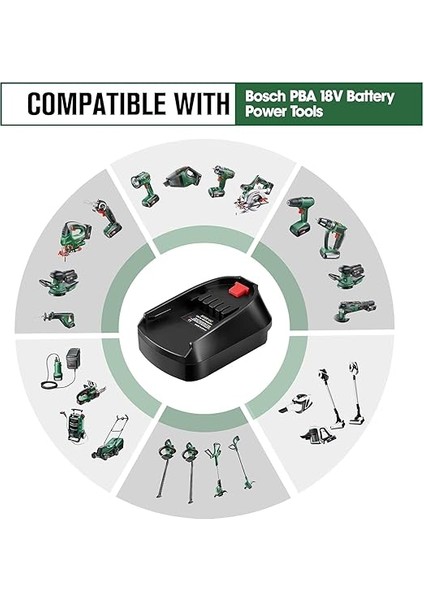 Pil Adaptörü Dönüştürücü BAT618, BOSB18C Için 18V Lityum Pil Adaptörü Profesyonel Elektrikli Güç Aracı fırsatları