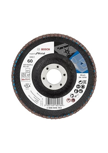 Professional 3 Adet Flap Disk Seti X551 Expert For Metal, Çelik ve Paslanmaz Çelik Taşlama Için, Açılı, 115 Mm, Kum Kalınlığı 40/60/80, Küçük Avuç Taşlama Makineleri Için Uygundur modelleri