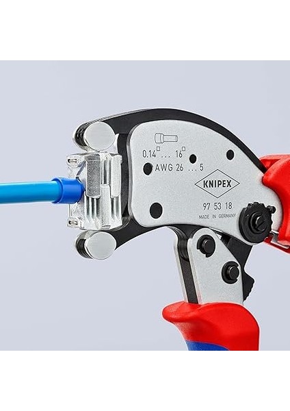 Twistor®16 Döner Kıvırma Başlı Yüksükler Için Kendinden Ayarlı Kıvırma Pensesi, Krom Kaplama, Çok Bileşenli Manşonlu 200 mm 97 53 18 indirimleri