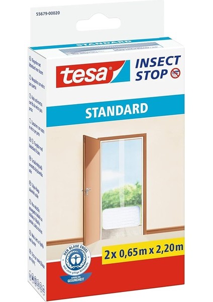 Sineklik, Standart, Cırt Bantlı, Kapı Için, Kesilerek Ayarlanabilir, Beyaz, 2 Adet 0.65M x 2.20M