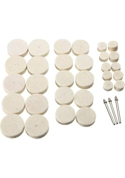 Tools Abrasive， 33PCS Soft Felt Electric Mill Polishing Buffing Wheel Mixed Set Accessory For Rotary Tools Abrasive Wheel