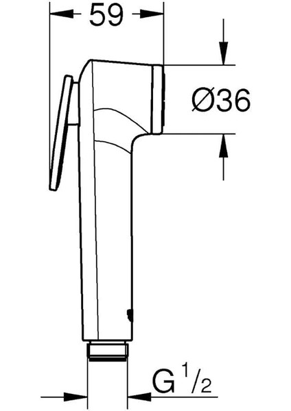 Vitalio Taharet Spreyi 30 El Duşu, 1 Akışlı, Bide, Shattaf, Krom, 26351000 modelleri
