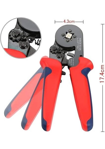 Sıkma Pensesi, Kablo Pabuçları Seti, 1200 Adet Kablo Pabuçları Alet Kiti, 0,25-10,00 Mm² fiyatları