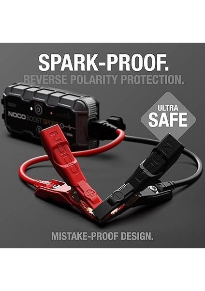 Genius GB20 12V 500AMP Ultrasafe Lityum Akü Takviye + Powerbank + LED Lamba modelleri