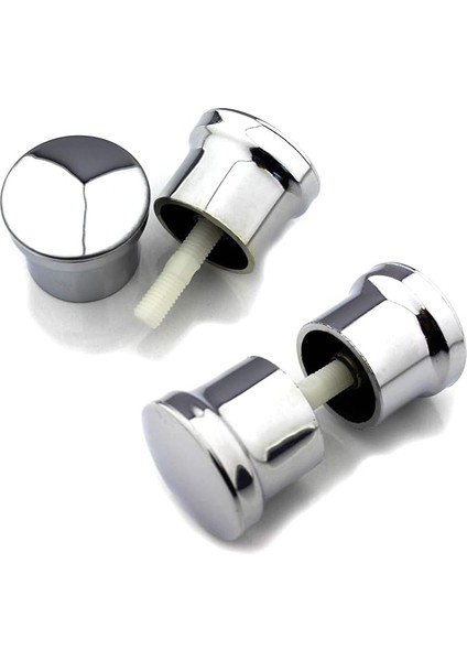 2 Takım Duşakabin Kulpu 2 Kapaklık Duşakabin Kulp Krom 2 Iç 2 Dış Çift Kapak Topuz Kulp