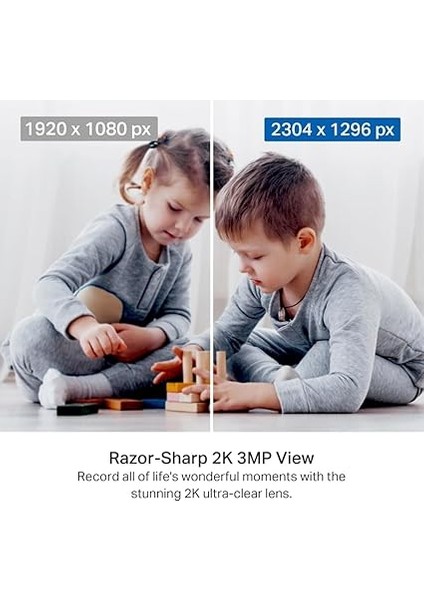 Tapo C211 2k 3mp Yatay ve Dikey Ev Güvenliği Wi-Fi Kamerası, Gece Görüşü, IP66 Su Geçirmez, Siyah Renk + 64GB Kioxia Microsd Bellek indirimleri