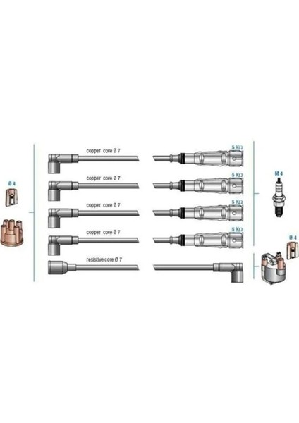 7801 Buji Kablosu 032905430 32905430 491017001