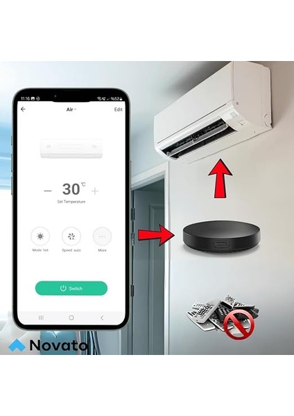 Tuya Uyumlu Ir + Rf Wifi Kumanda Kontrolcüsü modelleri
