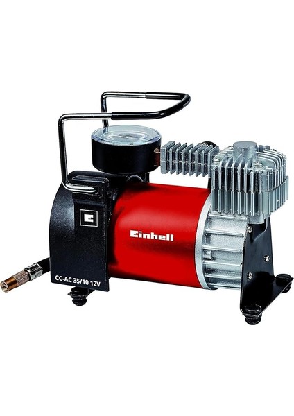 Mini Kompresör Cc-Ac 35/10 12 V (Maks. 8 Bar, 35 L/dak Hava Çıkışı, Çakmak Soketi ile Bağlantı, Manometre, 4 Ek Adaptör Dahil) - 2072121