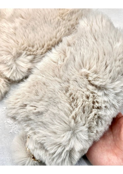Ponponlu Peluş Bej Kalem Kutu Kalemlik Toparlayıcı Çanta indirimleri