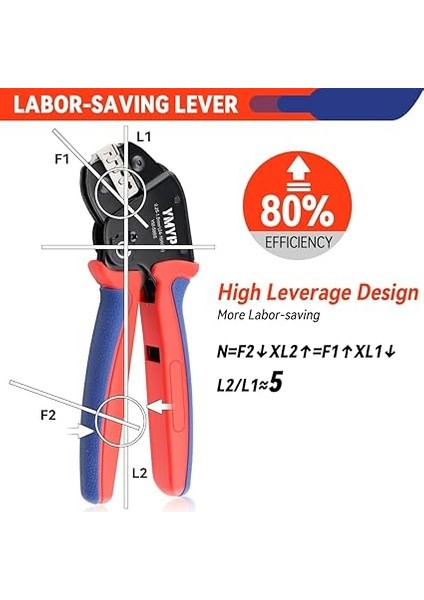 Açık Kablo Pabuçları Için Sıkma Pensesi - 0,25-1,5 Mm² Amp-Te 2,8/4,0/4,8/6,3 Jst-Sm2,54/xh2,54/vh3,96 ve Molex Için Sıkma Pensesi fiyatları