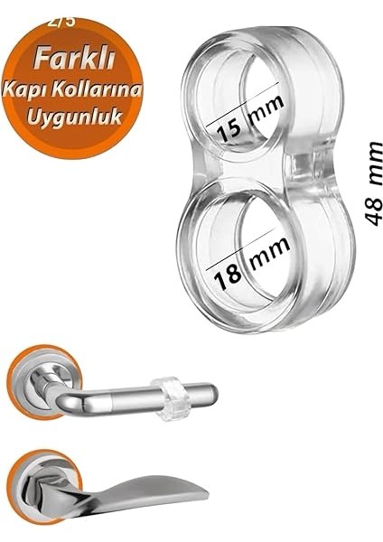 Aksesuar Kapı Kolu Stoperi, Kapı Arkası Duvar Koruyucu Tampon, Silikon Durdurucu, Pencere Kolu Stoperi (6) fiyatları