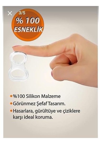 Aksesuar Kapı Kolu Stoperi, Kapı Arkası Duvar Koruyucu Tampon, Silikon Durdurucu, Pencere Kolu Stoperi (6) fırsatları