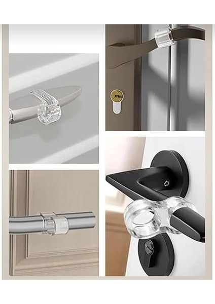 Aksesuar Kapı Kolu Stoperi, Kapı Arkası Duvar Koruyucu Tampon, Silikon Durdurucu, Pencere Kolu Stoperi (6) indirimleri