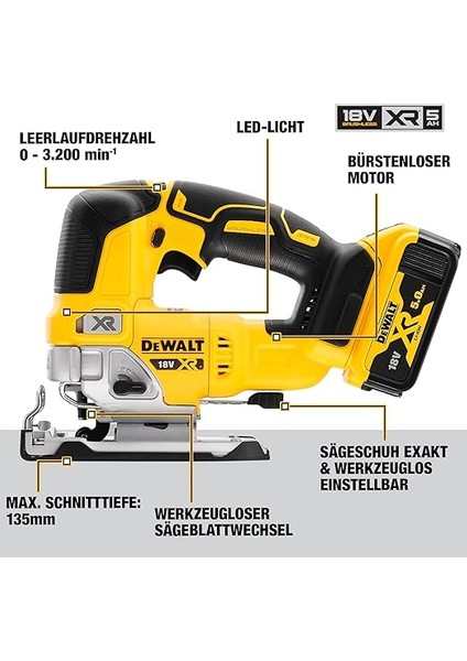18V Şarjli Dekupaj Testere (Aküsüz) T-Stak Çanta modelleri