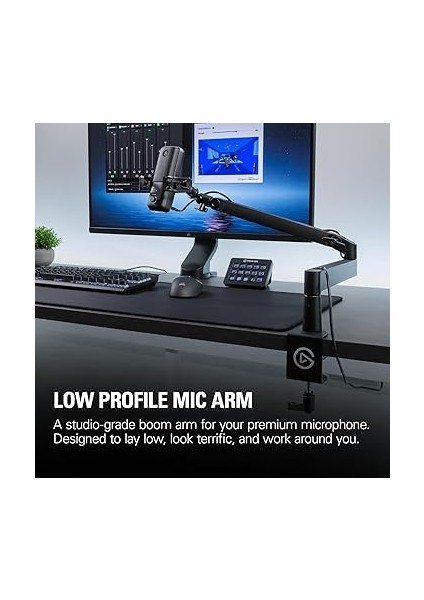 Wave Düşük Profil Mikrofon Taşıyıcı Kol, 360 Derece Yatay &amp; 90 Derece Diker Ayarlama, Kablo Gizleme Kanalları (10AAN9901) modelleri