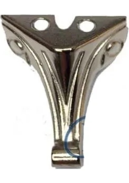 Moda Ahşap Sandık Ayağı, Kutu Ayak 2,5 cm - Nikel, 100 Adet