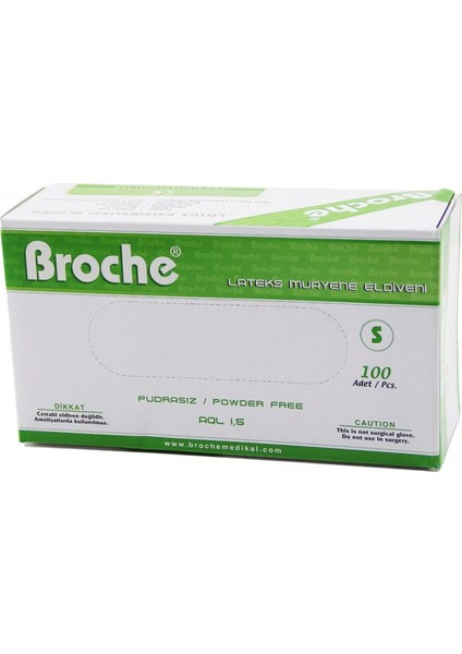 BROCHE S PUDRASIZ MUAYENE ELDİVENİ 100LÜ (4887)