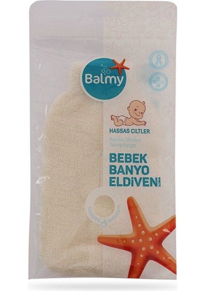 Naturel Bambu Bebek Banyo Eldiveni