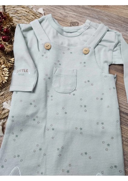 Waffle Boy Salopet Takım - Okaliptus Yeşil